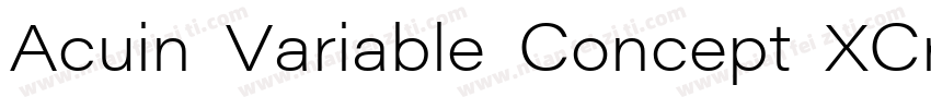 Acuin Variable Concept XCn Mdi字体转换